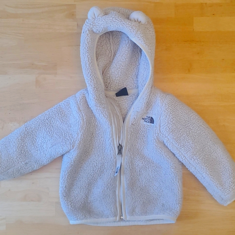 North Face Fleece, 12M-18M, white